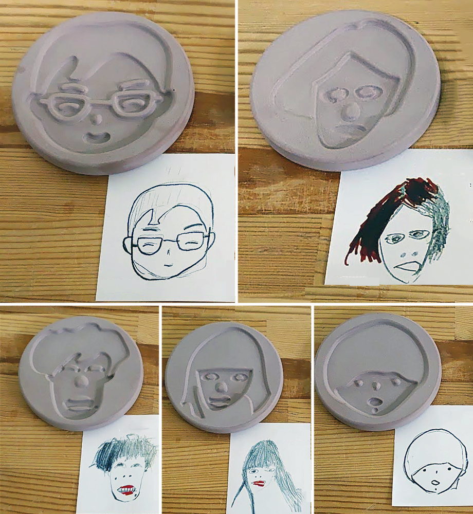 子供の絵のプレート